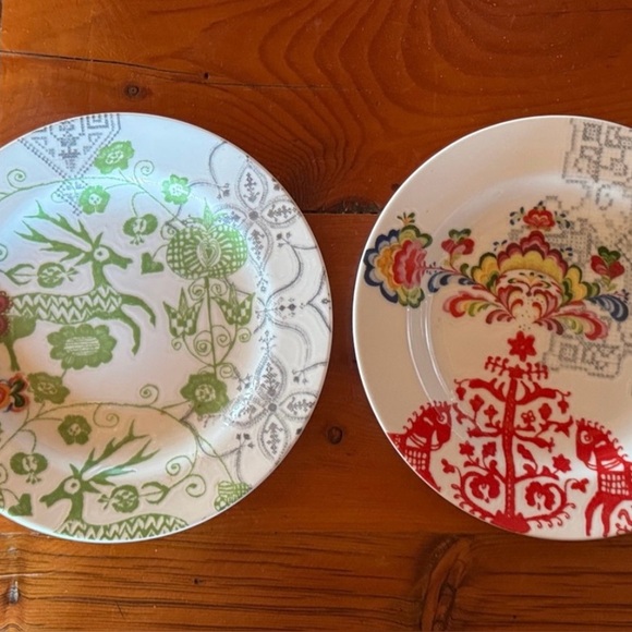 Anthropologie Nordic Plates, Christmas theme - Picture 1 of 8